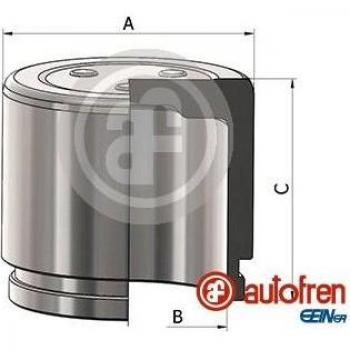 AUTOFREN SEINSA Piston, brake caliper D025501 - Émbolo para pinza del freno, compatible con diversas marcas de vehículos, fabricado en material resistente a la corrosión, diseñado para un rendimiento óptimo en