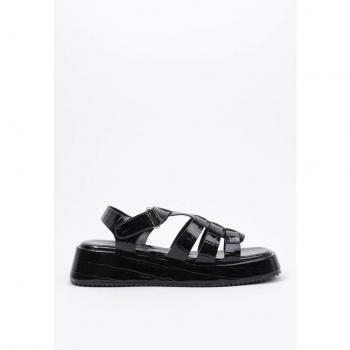 KRACK CORE - RESIN 37 Sandalia de Plataforma Mujer Negro