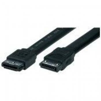 Cable eSATA 2.0m de Alta Calidad, Conectores 7pines macho a macho, para PC