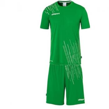Conjunto de Fútbol Uhlsport Score 26 Verde para Hombre - Equipación Completa con Camiseta y Pantalón Corto, Disponible en 10 Variantes para Adultos y Niños
