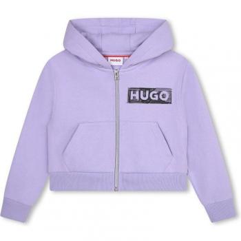 Hugo Boss - Sudadera con capucha y cremallera para niña