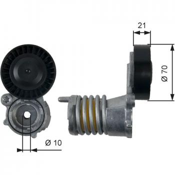 Polea tensora DriveAlign® GATES T39157 - Correa poli V, alta durabilidad, diseño optimizado para reducción de ruido y vibraciones, fácil instalación, compatible con múltiples vehículos
