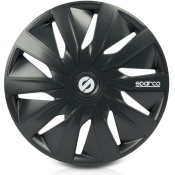 SPARCO SPC1690GR Tapacubos Lazio, Gris, Set de 4, 16
