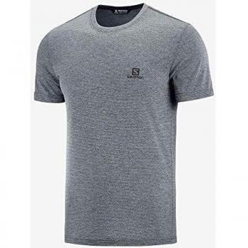 SALOMON Explore Pique SS tee Camiseta De Manga Corta, Hombre, Ebony, S