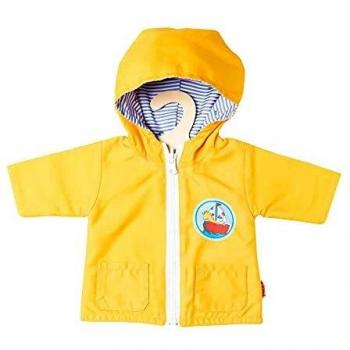 Heless 1525 - Anorak reversible con capucha para muñecas en diseño marítimo, talla 28 - 35 cm, protege del viento y la intemperie