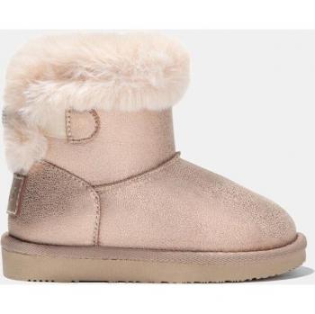 Botas de bebé niña con forro de pelo y detalle de lazo strass - Modelo Ossh140104 de la marca Osito