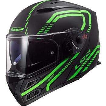 LS2 FF324 Metro EVO Firefly Matt Glow Verde P/J Negro/Verde M