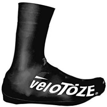 VeloToze Tall 2.0 Aero Overshoes - Black/White Logo - Size: M (EU 40.5 - EU 42.5)