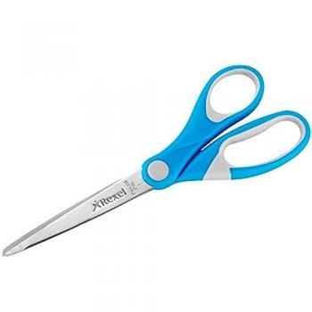 Rexel 2104038 - Tijera, 18.2 cm, color azul