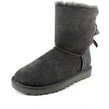 UGG Bailey Bow II Women's Water-Resistant Winter Boots in Grey, Size 5