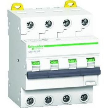 Schneider Electric Acti9 IC60 4P 16A 30mA C RCBO Circuit Breaker