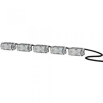 Luz Diurna LED HELLA 2PT 980 789-051 - 12V, Transparente, Cable de 2800mm, Uso Lateral y Trasero