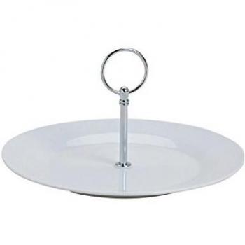 Etagere Porcelana con 1 nivel aprox. 13 x 24 cmø - Platos de postre de porcelana - Platos de postre - Frutas Plato - Plato de servir pisos - 1 - Soporte para servir - Praline - Plato para tarta