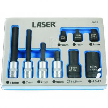 Laser herramientas 6815 Pinza de freno llave de vaso y juego de puntas – alemán vehículos