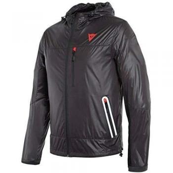 Dainese Windbraker Afteride, Chaqueta Cortavientos Impermeable, Negro, XL