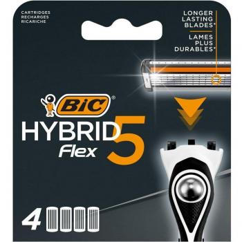Recambios para Maquinilla de Afeitar BIC Hybrid 5 con 4 Recargas