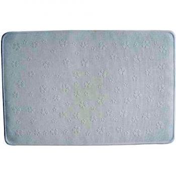 MSV Alfombra DE Goma para BAÑO 35 X 53 CM Blanco, 35x53x0.5 cm
