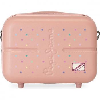 Neceser ABS adaptable a trolley Pepe Jeans Carina rosa claro