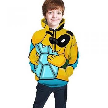 Yaxinduobao Mikecra-CK Impresión Digital 3D de Moda, Jersey para niños Ropa Jerséis Suéter Superior Sudadera con Capucha para jóvenes Cómoda Sudadera para niños/niñas