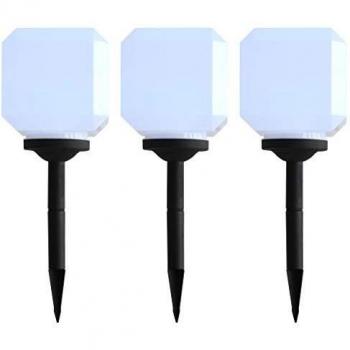 vidaXL 2x Lámparas Solares Exterior Esféricas 30 cm Iluminación Luces Jardín