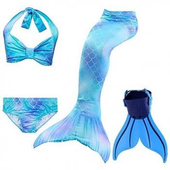 shepretty Traje de Baño de La Cola Sirena de Las Muchachas Bikini Set,Dh46,140