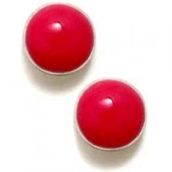 Pendientes Agatha Ruiz de la Prada colección DIP plata Ley 925m 5 mm. redondos esmaltados rosa