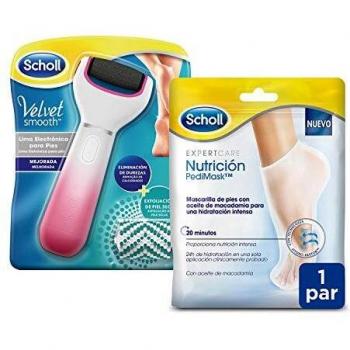 Scholl Velvet Smooth Diamond Crystals - Lima + Scholl Mascarilla Nutritiva Para Pies x2 Pares