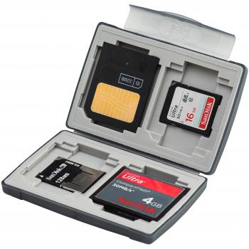 Gepe Card Safe Extreme 3856 - Estuche para Tarjetas 4 Compartimentos Color Negro