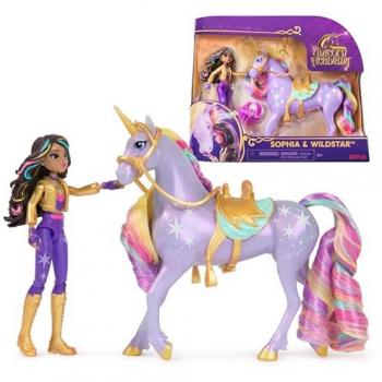 Unicorn Academy - Set Sophia & Wildstar Unicorn Academy: Muñeca Sophia + Unicornio Wildstar 'Estrella' + Accesorios - 6066838 - Muñecas para Niñas - Juguetes Niña 4 años