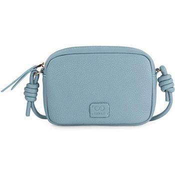 Bolso Bandolera SKPAT Charleroi Azul con Detalles en Piel Sintética