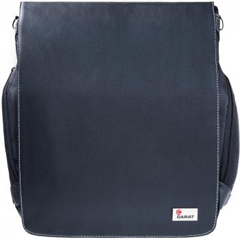 Original Carat - Bolsa bandolera de cuero impermeable para portátiles de 38,4 cm