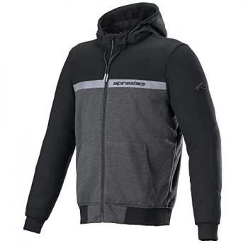 Alpinestars Chrome Street Chaqueta de Moto Textil y Sudadera con Capucha Negra