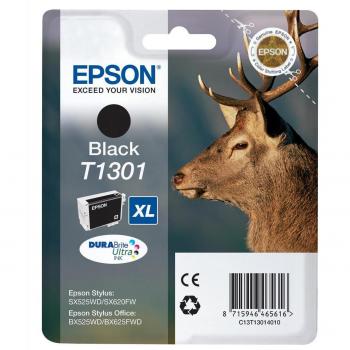 Epson T1301 Stag Original Ink Cartridge High Capacity Black 25.4 ml