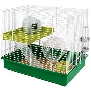 Ferplast 57025411 Jaula ROEDORES Hamster Duo, Rojo