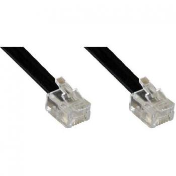 InLine Cable modular 18845 RJ12 macho a macho, 6 núcleos, 6P6C, 5 m