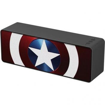 Altavoz Bluetooth Marvel Capitán América Portátil Inalámbrico 10W Rojo/Negro 2.1