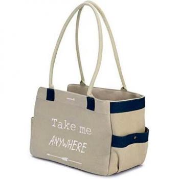 Bolso de Transporte para Mascotas Flore Beige 40x20x28 cm