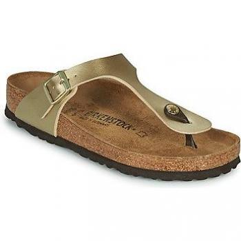Birkenstock Gizeh Classic Flat Sandals - Metallic Gold - Size 41