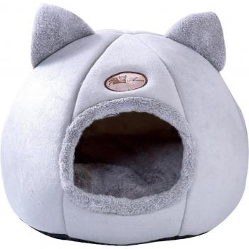 Casa de perro y cama plegable para gato, tienda portátil con huella pequeña, nido para mascotas interior