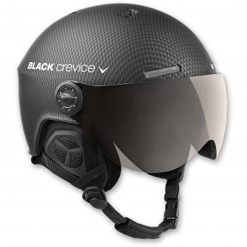 Casco de esquí Black Crevice Arlberg con 2 visores, Carbono negro/gris, talla S/M