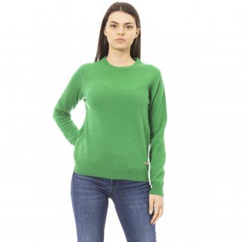 Baldinini Trend Green Wool Sweater - M
