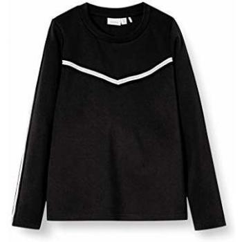 NAME IT Nkflornelia LS Top Noos Camiseta de Manga Larga, Negro