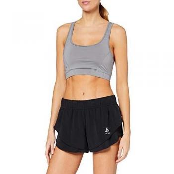 Odlo Split Shorts Zeroweight Ceramicool Pantalones, Mujer, black, L