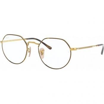 Ray-Ban Jack RX6465 2945 Havana on Arista Geometric Unisex Eyeglasses