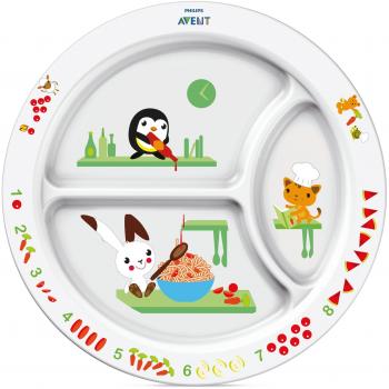 Philips Avent SCF702/00 - Plato llano con compartimentos