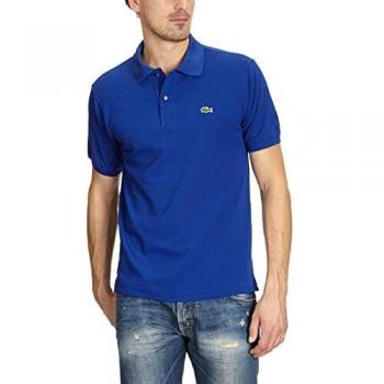 Lacoste Classic Pique Polo Shirt - Blue - L1212-BDM SS POLO SHIRT - Male - Size S