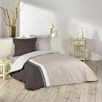 Douceur d 'Intérieur 1440991 Boreal Juego con 2 fundas de almohadas, algodón, 240 x 220 cm), multicolor