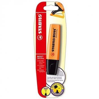 Stabilo marcador fluorescente color naranja