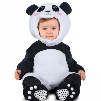 Disfraz de Oso Panda con gorro, mono, cola y patucos para bebé y niños