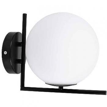 Aplique de Pared Negro Interlusa Modelo Aimee 1xE27 L.20xAn.27,5xAl.22cm